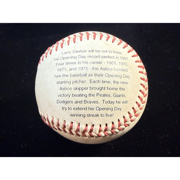 1997 Houston Astros Opening Day True Value Promotional Baseball - Picture 5 of 6